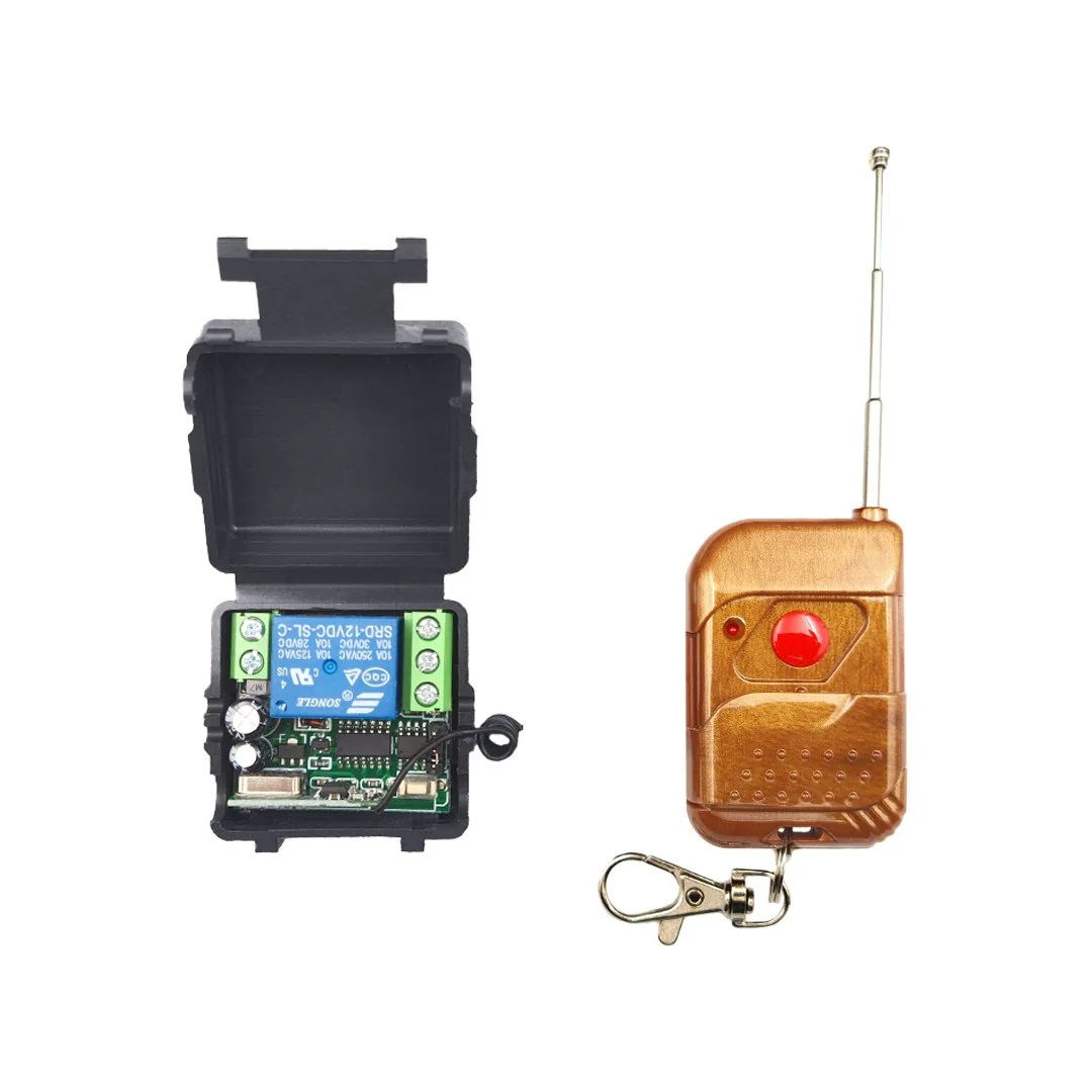One Channel RF Transmitter and Receiver Remote Control Relay Switch 12V DC 433 MHz